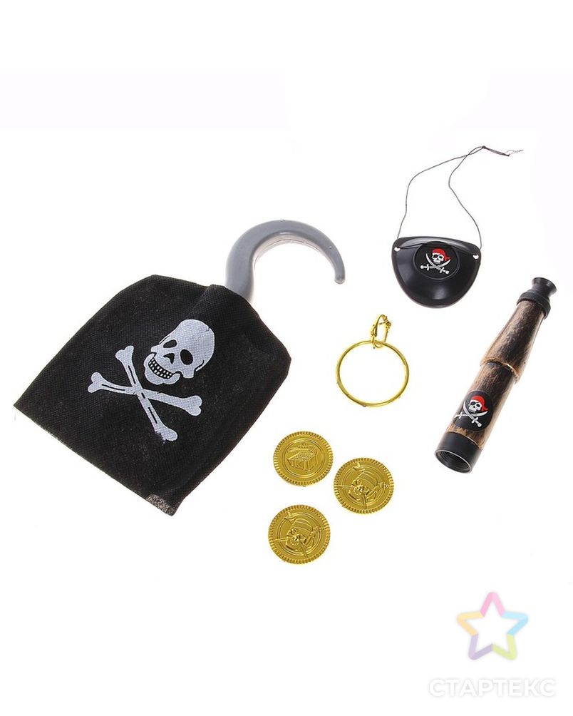 Набор пирата «Крюк», 7 предметов арт. СМЛ-52348-1-СМЛ0000120410 1