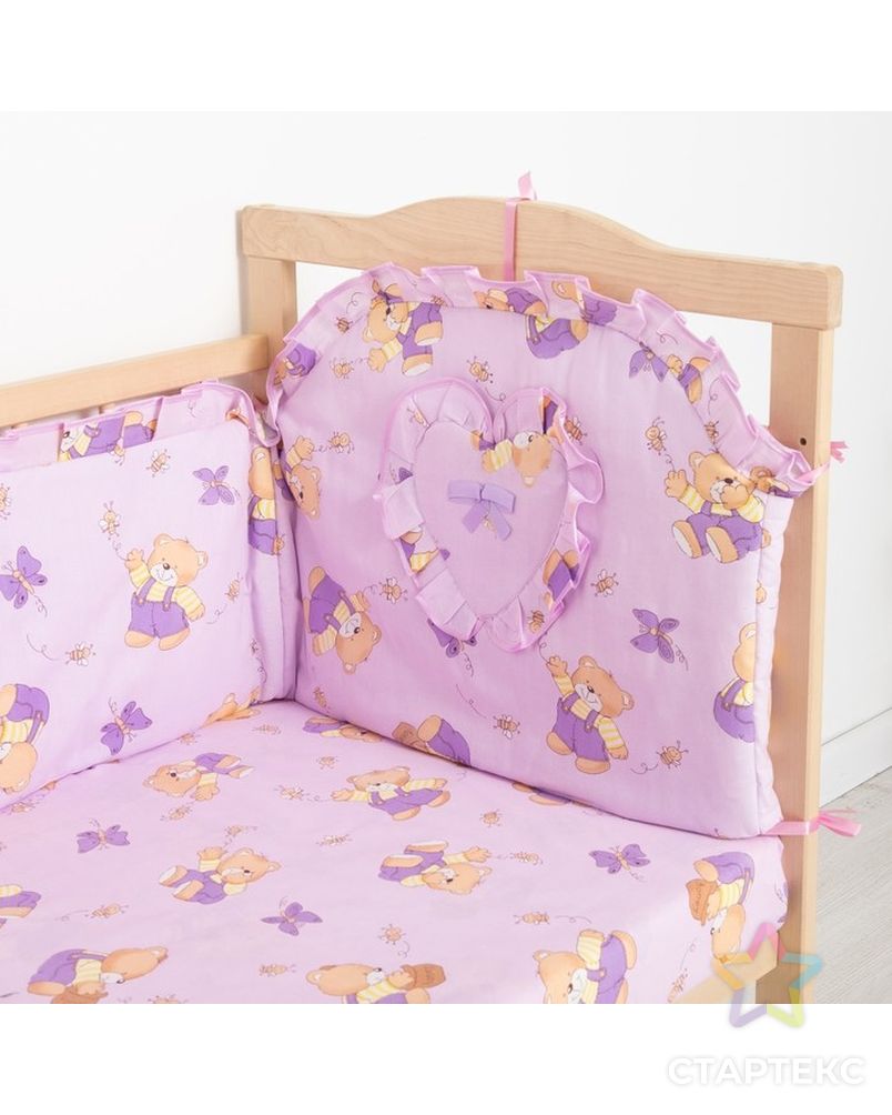 Комплект "Мишки с медом" (6 предметов), цвет фиолетовый 61/1 арт. СМЛ-32746-1-СМЛ1208640