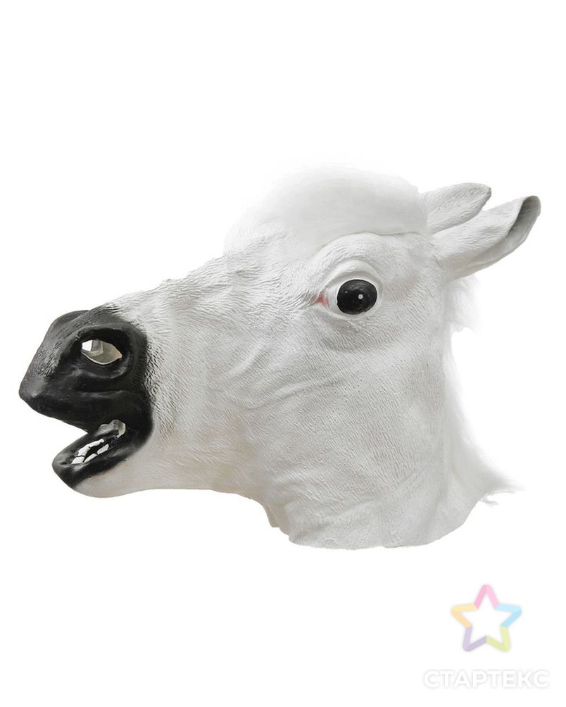 Карнавальная маска «Лошадь», цвет белый арт. СМЛ-100588-1-СМЛ0001208661 1