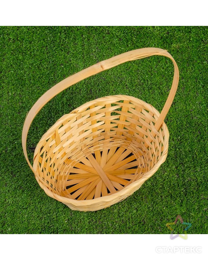 Набор корзин плетёных, бамбук, 3 шт., натуральный цвет, средние арт. СМЛ-113306-1-СМЛ0001211441 3