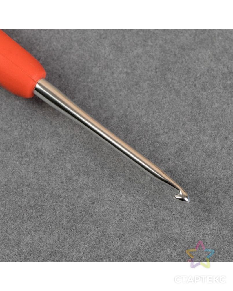 Крючок для вязания, с силиконовой ручкой, d = 2,5 мм, 14 см арт. СМЛ-19709-1-СМЛ1214591