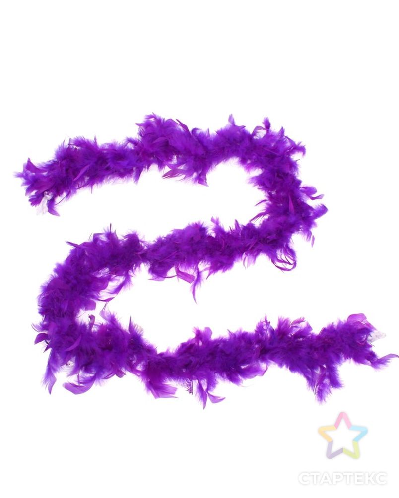 Карнавальный шарф-перо, 180 см, цвет фуксия арт. СМЛ-100739-5-СМЛ0001216256