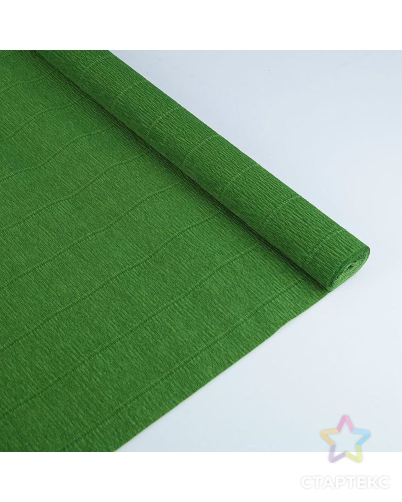 Бумага гофрированная, 991 "Зелёный лист", 50 см х 2,5 м арт. СМЛ-33910-1-СМЛ1242747