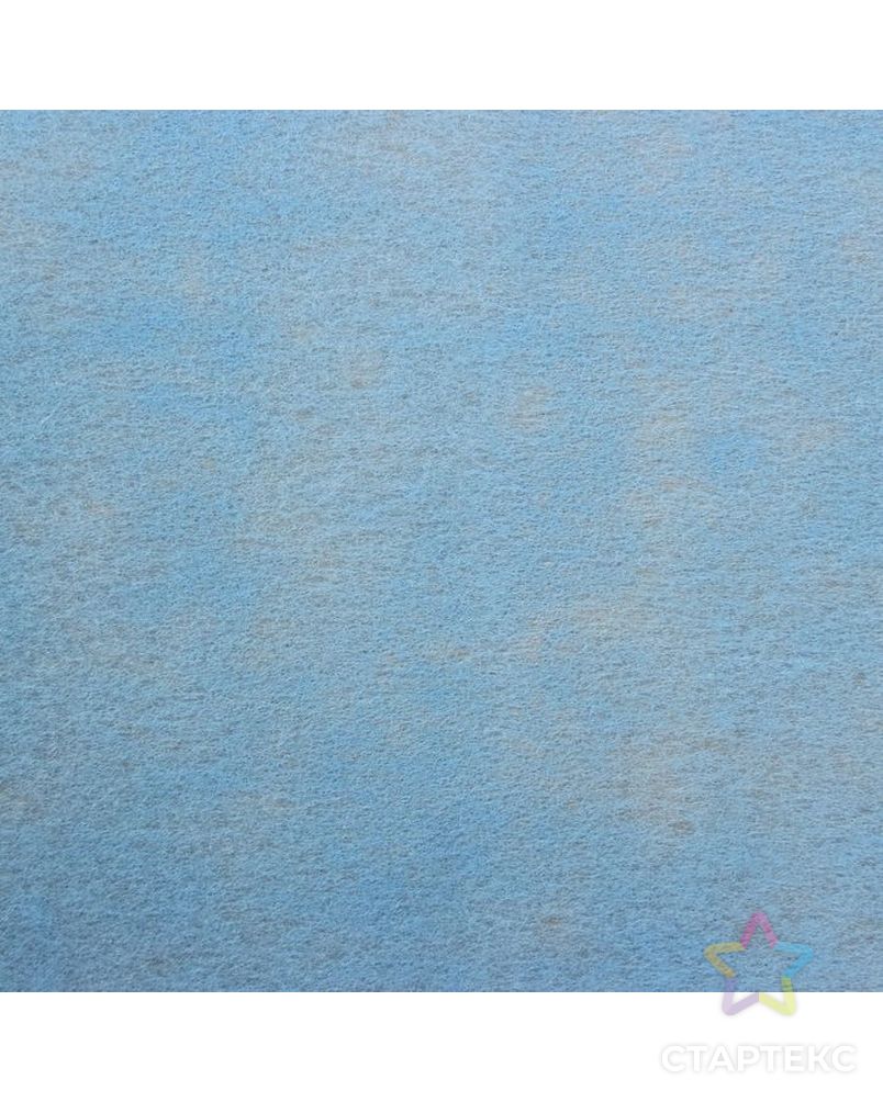 Фетр однотонный, голубой, 0,5 x 20 м арт. СМЛ-104966-1-СМЛ0001259571 2