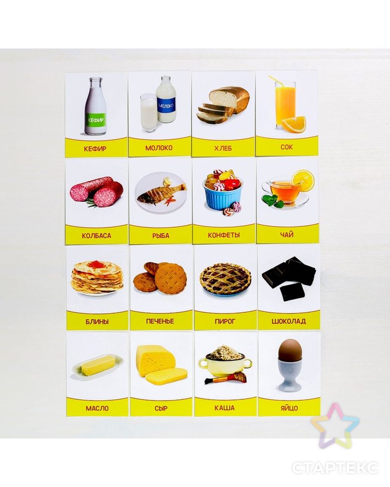 Карточки Для Детей Продукты