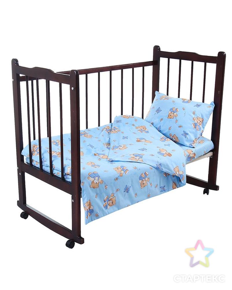 Комплект в кроватку для мальчика (одеяло 110*140 см, подушка 40*60 см), цвет МИКС арт. СМЛ-30857-1-СМЛ1265509 6