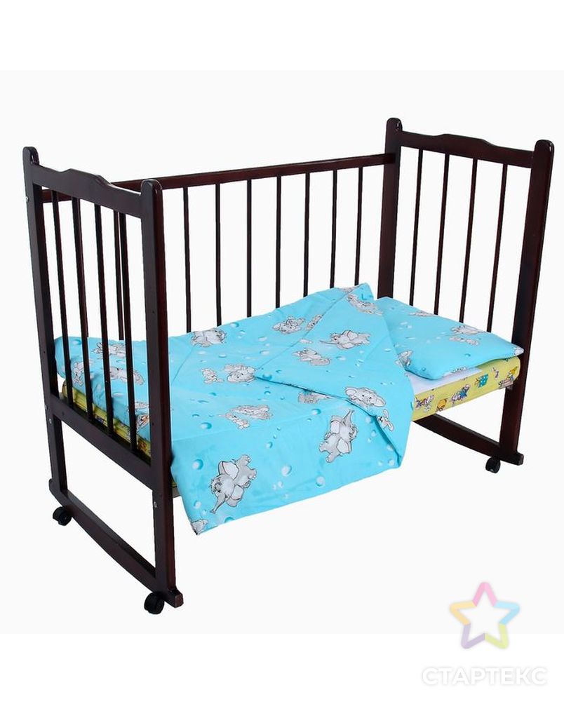Комплект в кроватку для мальчика (одеяло 110*140 см, подушка 40*60 см), цвет МИКС арт. СМЛ-30857-1-СМЛ1265509 7
