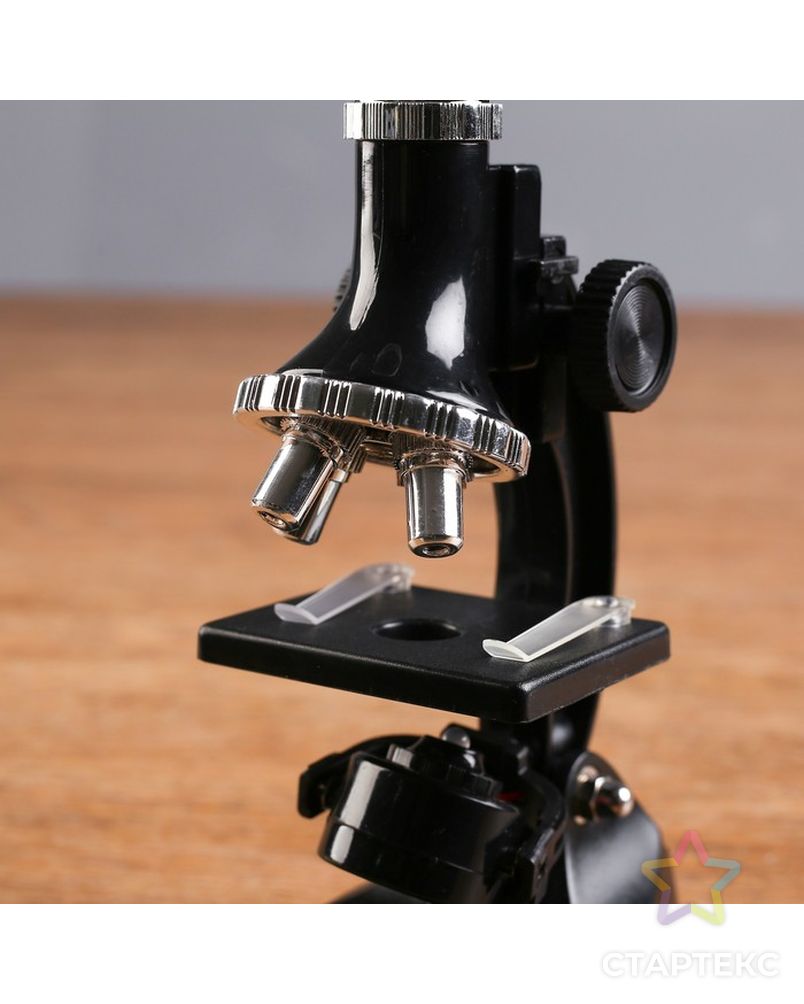 Микроскоп, кратность увеличения 900х, 600х, 300х, 100х, с подсветкой, набор для исследований  126854 арт. СМЛ-42374-1-СМЛ0001268544 6