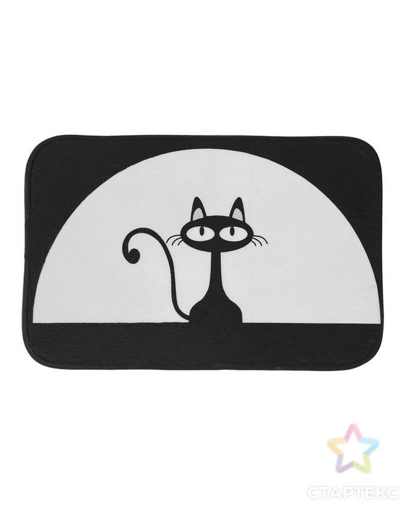 Коврик «Чёрная кошка», 40×60 см арт. СМЛ-30133-1-СМЛ1275770 1
