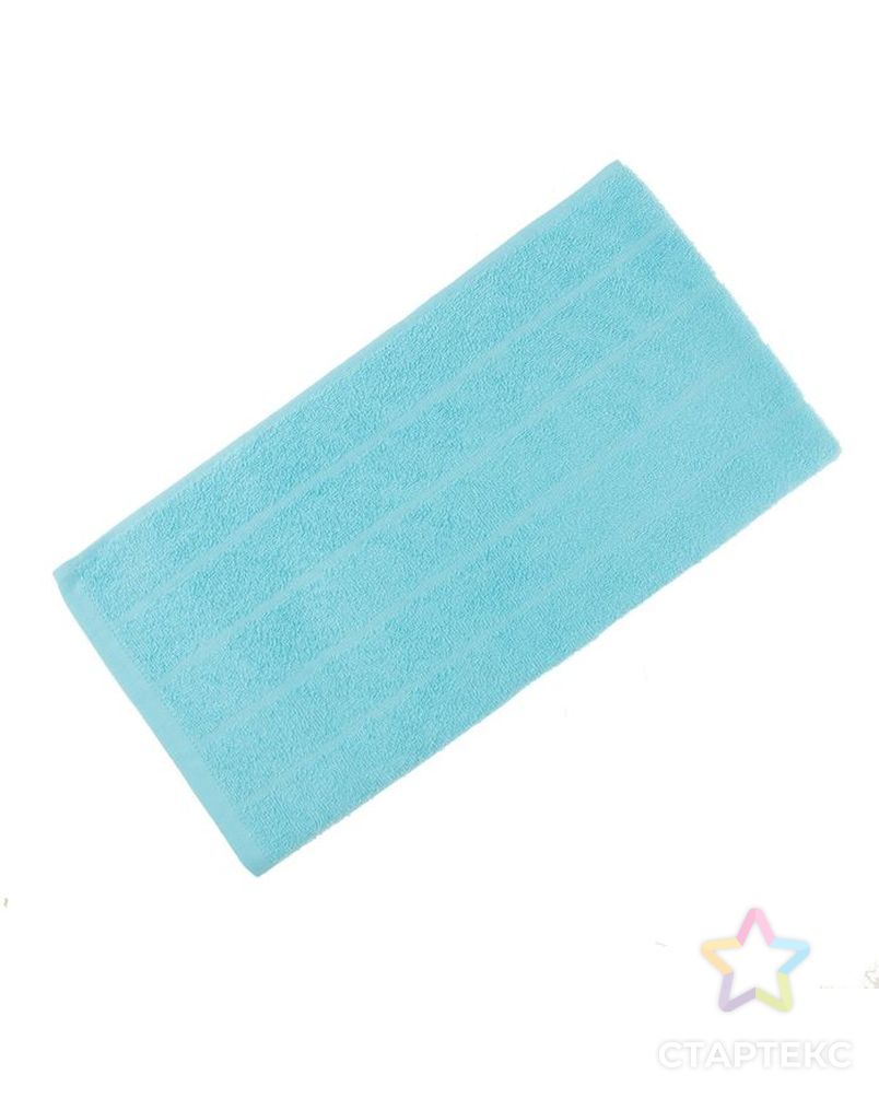 Полотенце махровое, размер 30х60 см, цвет голубой, жаккард арт. СМЛ-19703-3-СМЛ1295800 1