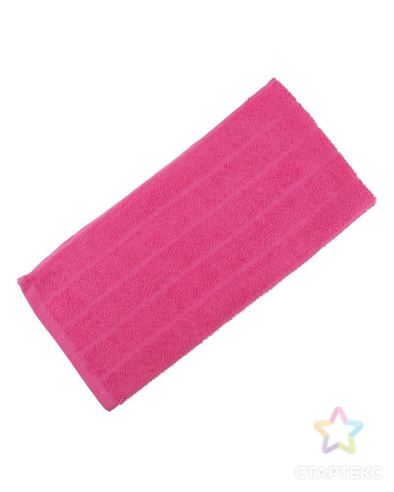 Полотенце махровое, цвет ярко-розовый, размер 40х70 см, хлопок 280 г/м2 арт. СМЛ-19708-2-СМЛ1295854 1