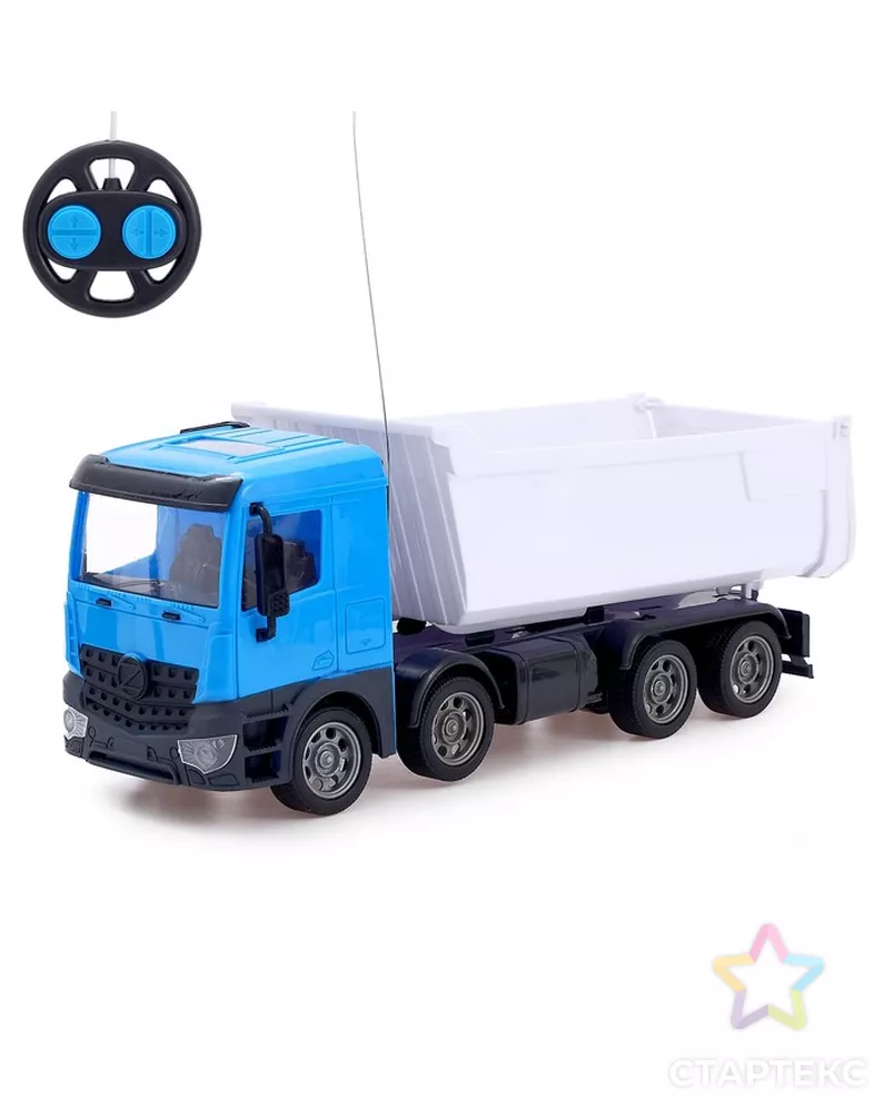 Грузовик радиоуправляемый «Самосвал», работает от батареек, световые эффекты, масштаб 1:24, МИКС арт. СМЛ-42756-1-СМЛ0001318497 - рис. 1