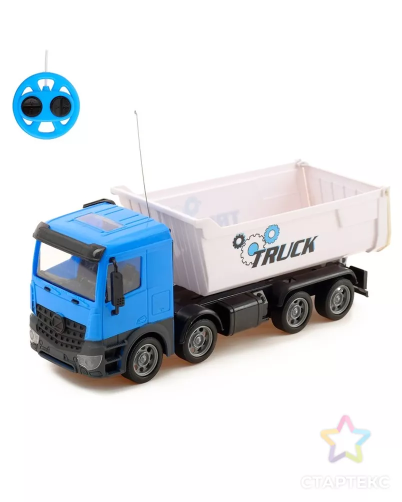 Грузовик радиоуправляемый «Самосвал», работает от батареек, световые эффекты, масштаб 1:24, МИКС арт. СМЛ-42756-1-СМЛ0001318497 - рис. 4