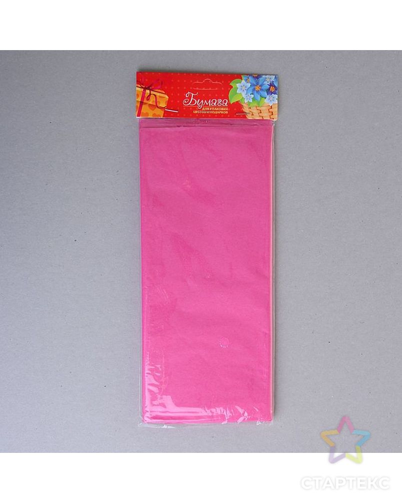 Бумага тишью, цвет ярко-розовый арт. СМЛ-71793-1-СМЛ0000134522