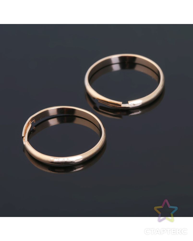 Основа для кольца регулируемая (набор 5 шт), цвет серебро арт. СМЛ-40123-2-СМЛ0001353650 1