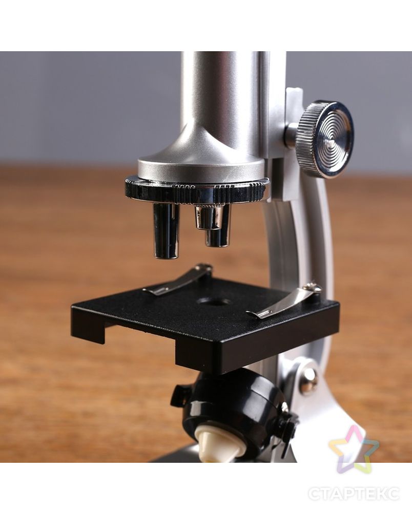 Микроскоп, кратность увеличения 450х, 200х, 100х, с подсветкой, 2АА арт. СМЛ-42768-1-СМЛ0001354083 6