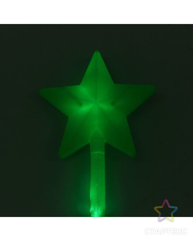 Световая палочка «Звезда», цвет зелёный арт. СМЛ-42765-1-СМЛ0001362628 2