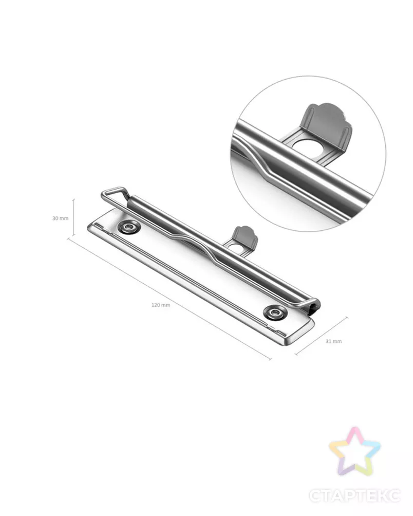 Планшет с зажимом А4, пластиковый Erich Krause Standard, красный арт. СМЛ-228034-1-СМЛ0001365470 - рис. 2