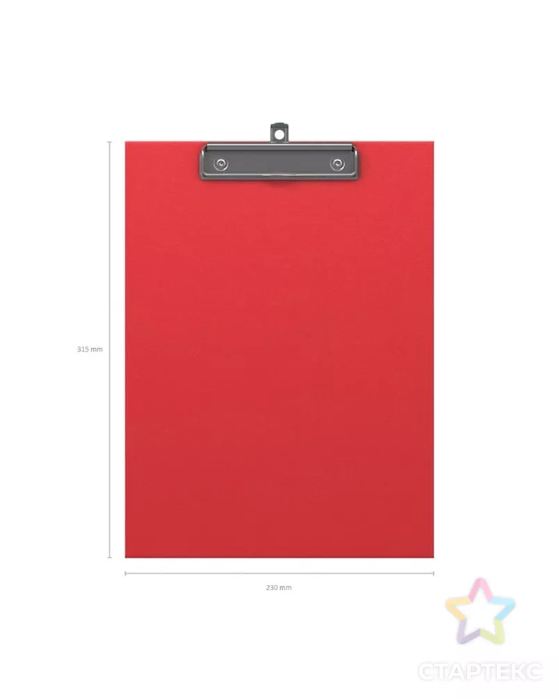 Планшет с зажимом А4, пластиковый Erich Krause Standard, красный арт. СМЛ-228034-1-СМЛ0001365470 - рис. 3