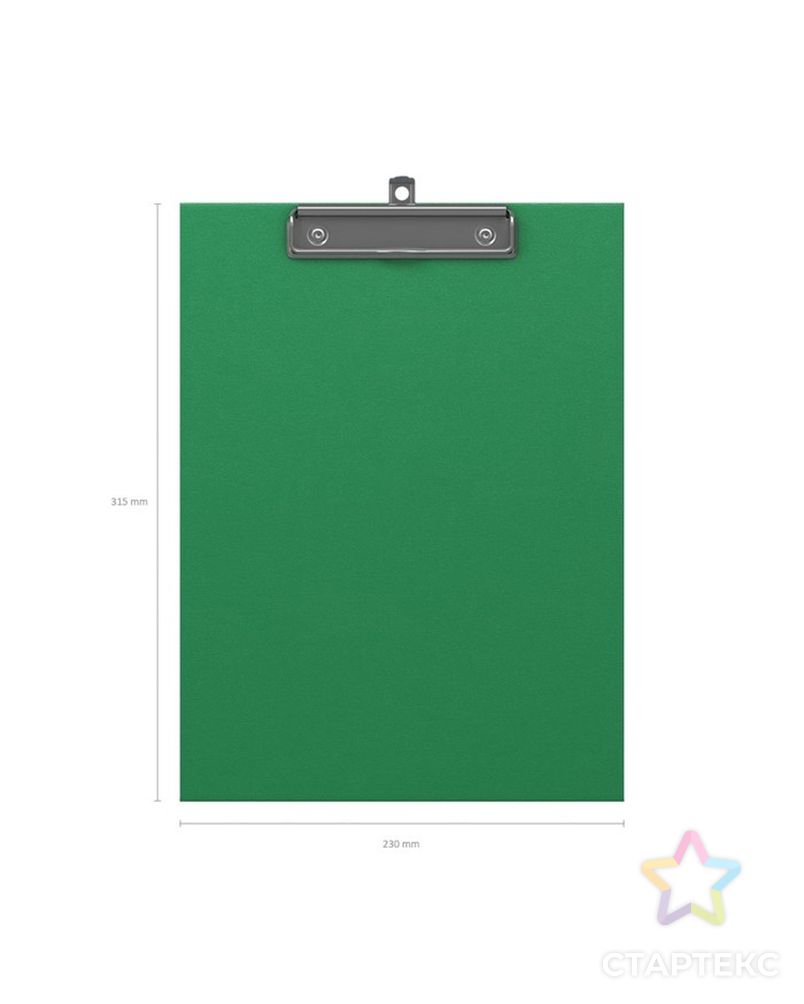 Планшет с зажимом А4, пластиковый ErichKrause Standard, зелёный арт. СМЛ-228033-1-СМЛ0001365471 3