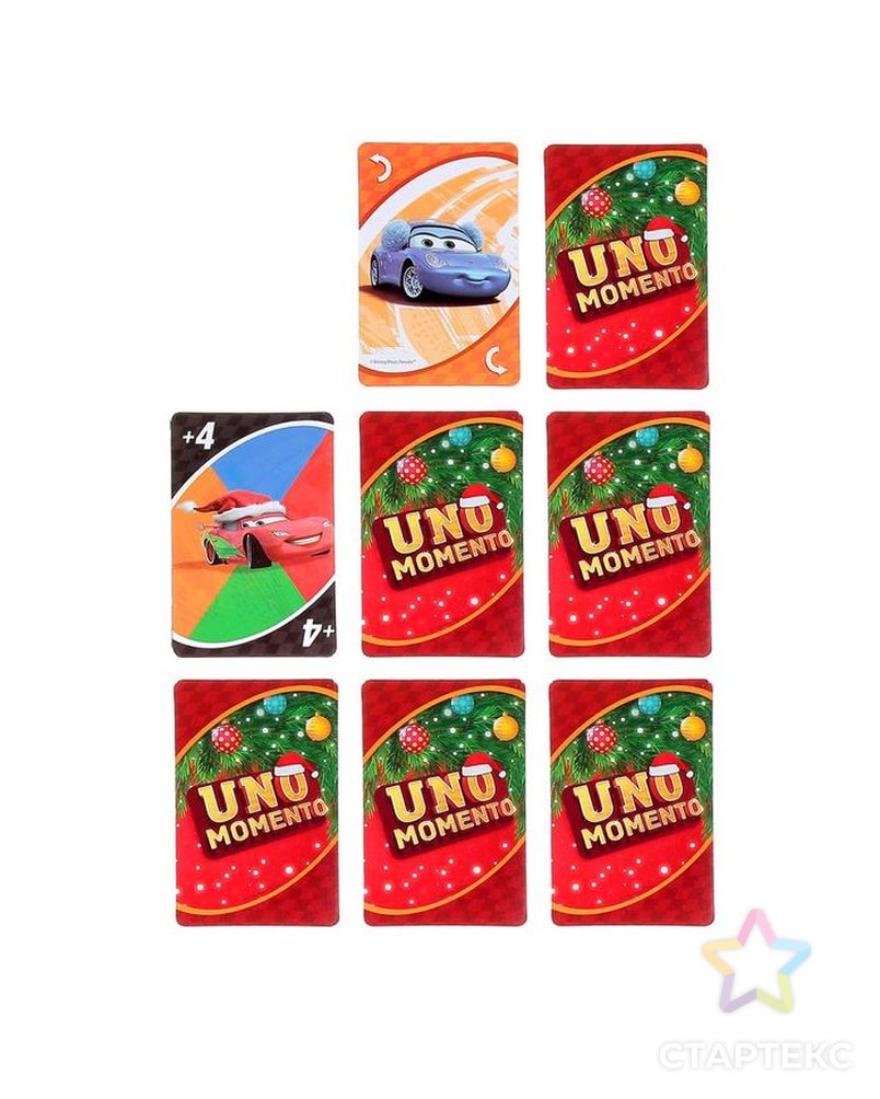 Карточная игра "Новогоднее UNO", Тачки арт. СМЛ-106306-1-СМЛ0001397045