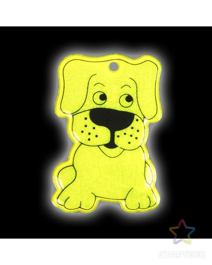 Светоотражающий элемент «Собака», 6 × 3,5 см , цвет МИКС арт. СМЛ-21019-1-СМЛ1410567