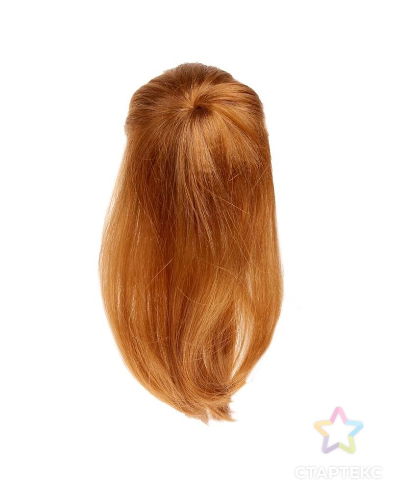 Волосы для кукол "Косички" размер средний, цв.каштановый арт. СМЛ-1228-1-СМЛ1424111 1