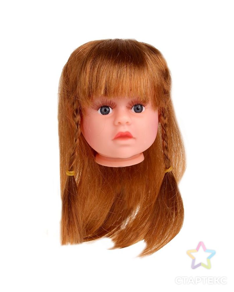Волосы для кукол "Косички" размер средний, цв.каштановый арт. СМЛ-1228-1-СМЛ1424111 3