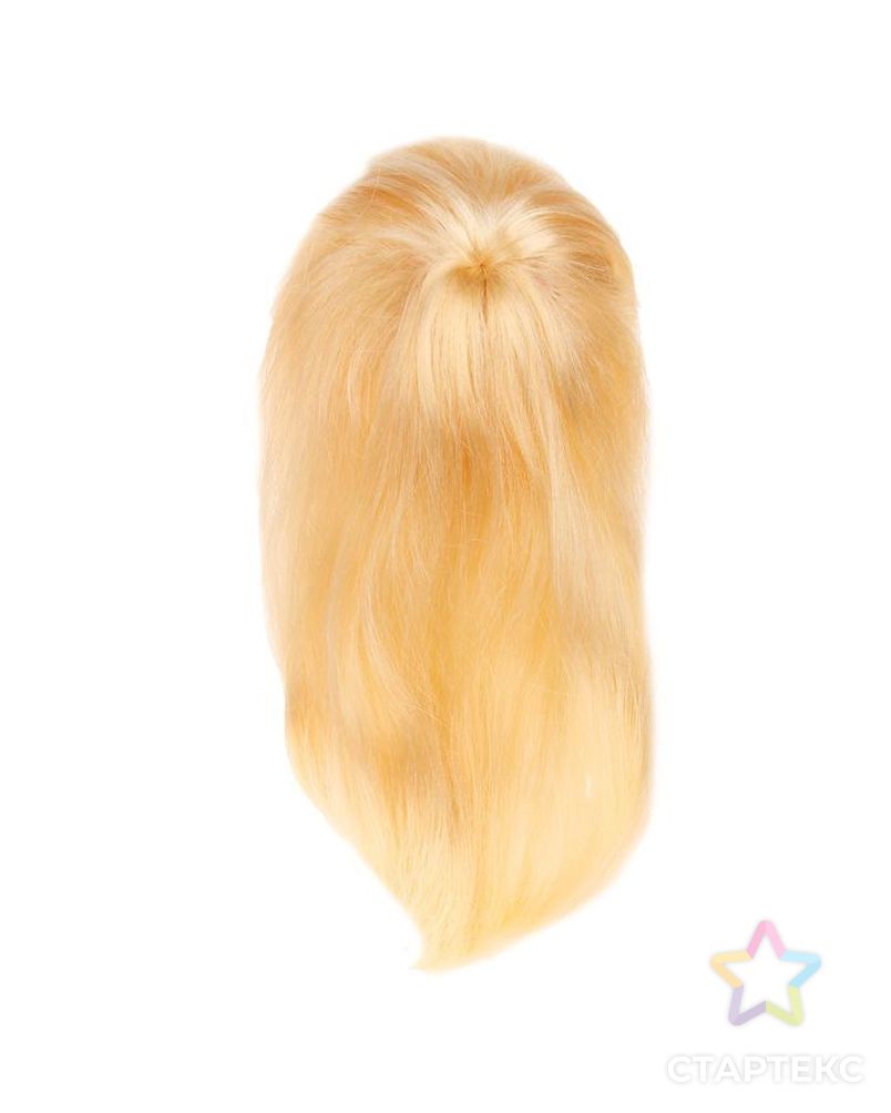 Волосы для кукол "Косички" размер средний, цв.блондин арт. СМЛ-1229-1-СМЛ1424112 1