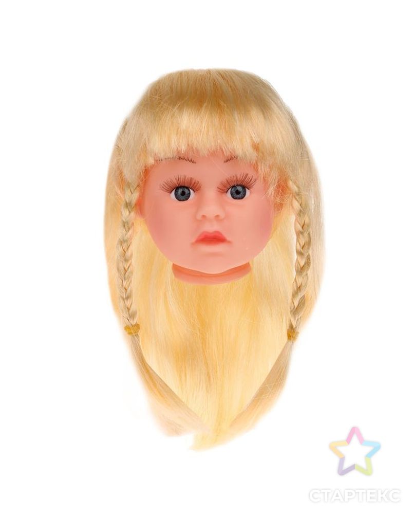 Волосы для кукол "Косички" размер средний, цв.блондин арт. СМЛ-1229-1-СМЛ1424112