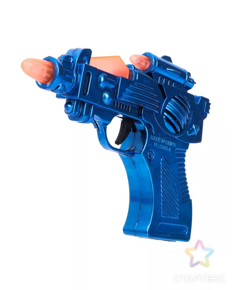 Пистолет «Бластер», свет и звук, работает от батареек, цвета МИКС арт. СМЛ-112776-1-СМЛ0001424952 - рис. 3