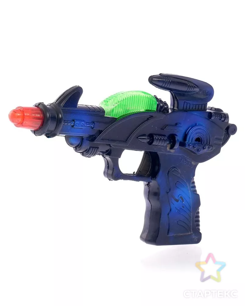 Пистолет «Бластер», свет и звук, работает от батареек, цвета МИКС арт. СМЛ-112776-1-СМЛ0001424952 - рис. 5