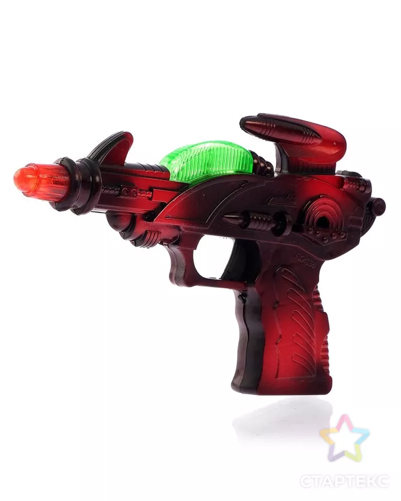 Пистолет «Бластер», свет и звук, работает от батареек, цвета МИКС арт. СМЛ-112776-1-СМЛ0001424952 - рис. 6
