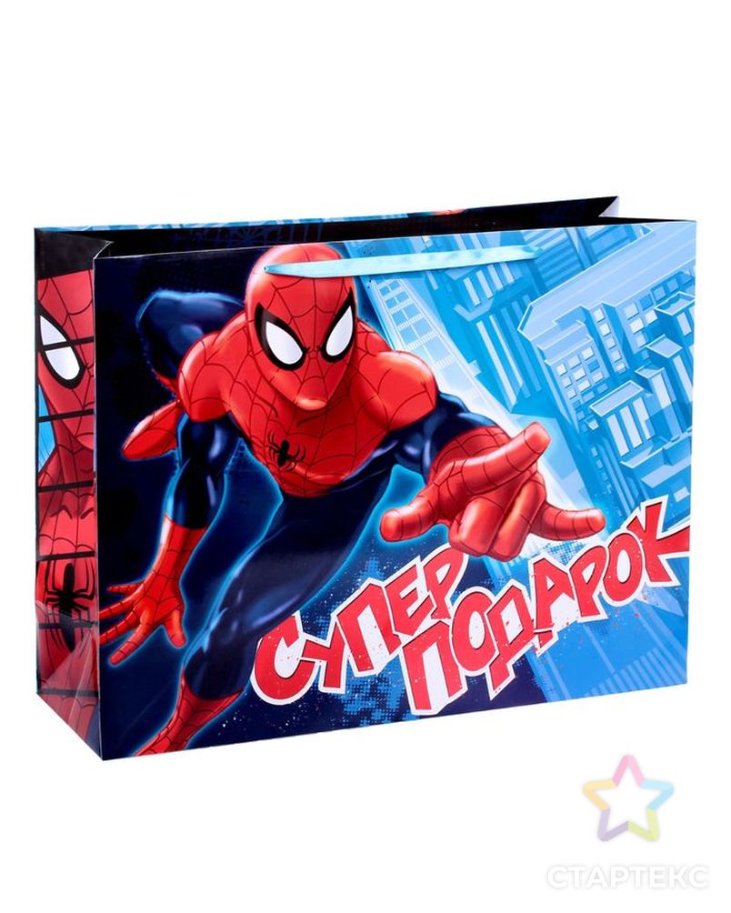Пакет ламинированный горизонтальный "Супер подарок",Человек-паук , 61 х 46 х 20 см арт. СМЛ-45369-1-СМЛ0001433335 1