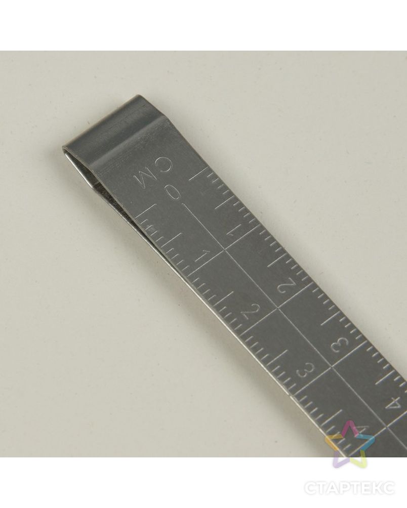 Линейка-прищепка металлическая (см/см) р.1,3х11 см арт. СМЛ-1306-1-СМЛ1470125
