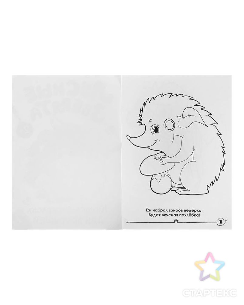 Раскраска для малышей «Лесные зверята», формат А4, 16 стр. арт. СМЛ-43009-1-СМЛ0001490668 2