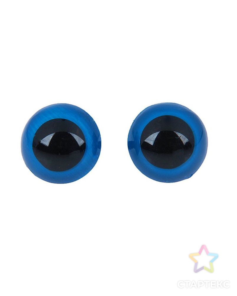 Глаза винтовые с заглушками, полупрозрачные, цв.голубой, размер 1 шт д.2 см арт. СМЛ-1342-1-СМЛ1502757 1
