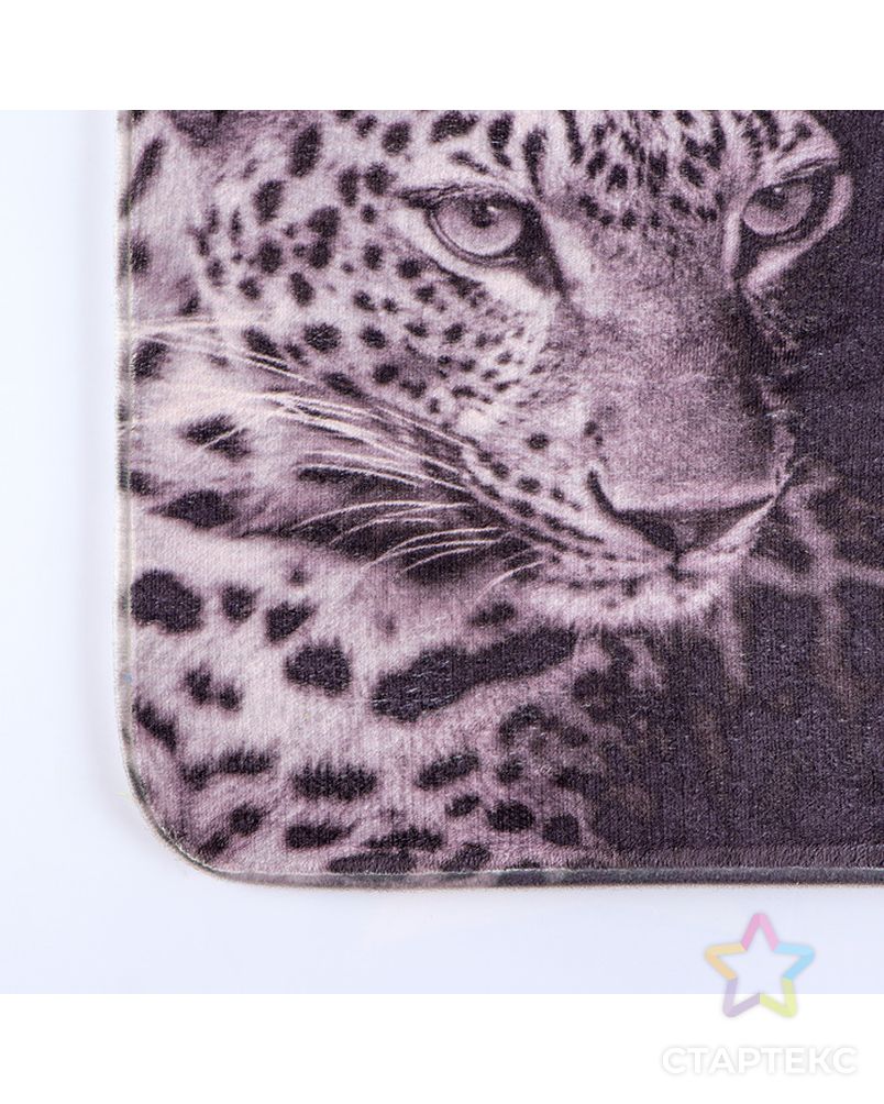 Коврик «Леопард», 45×75 см арт. СМЛ-37087-1-СМЛ0001515747 3