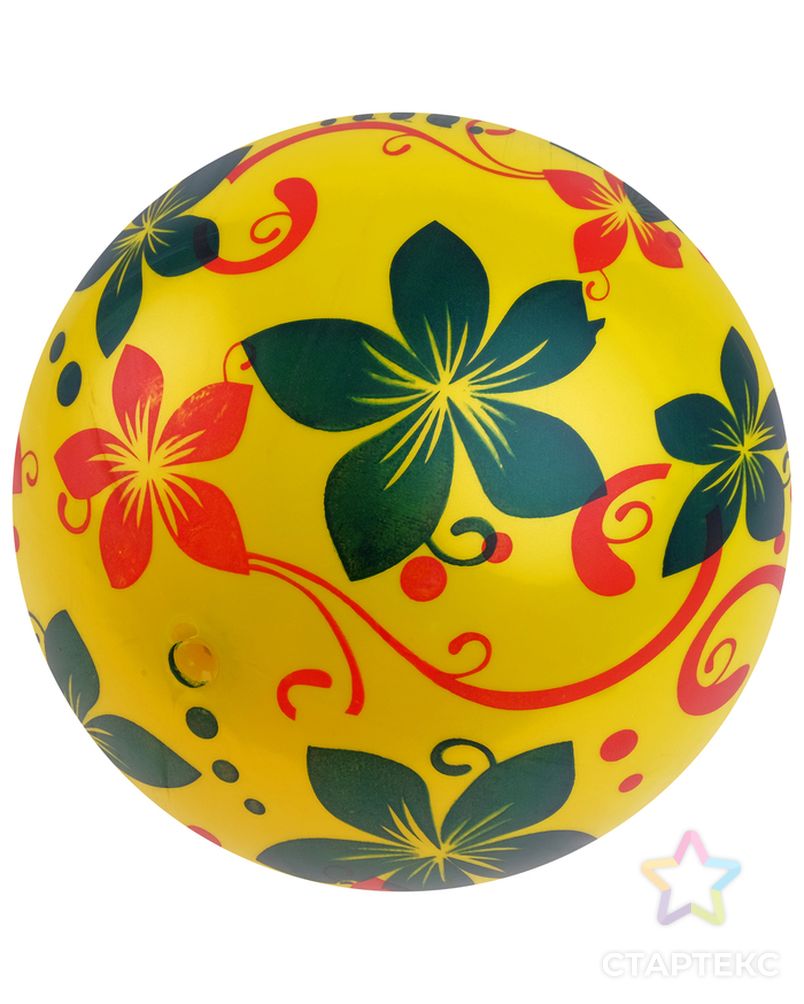 Мяч детский «Цветы», d=22 см, МИКС арт. СМЛ-84708-1-СМЛ0001531110 1