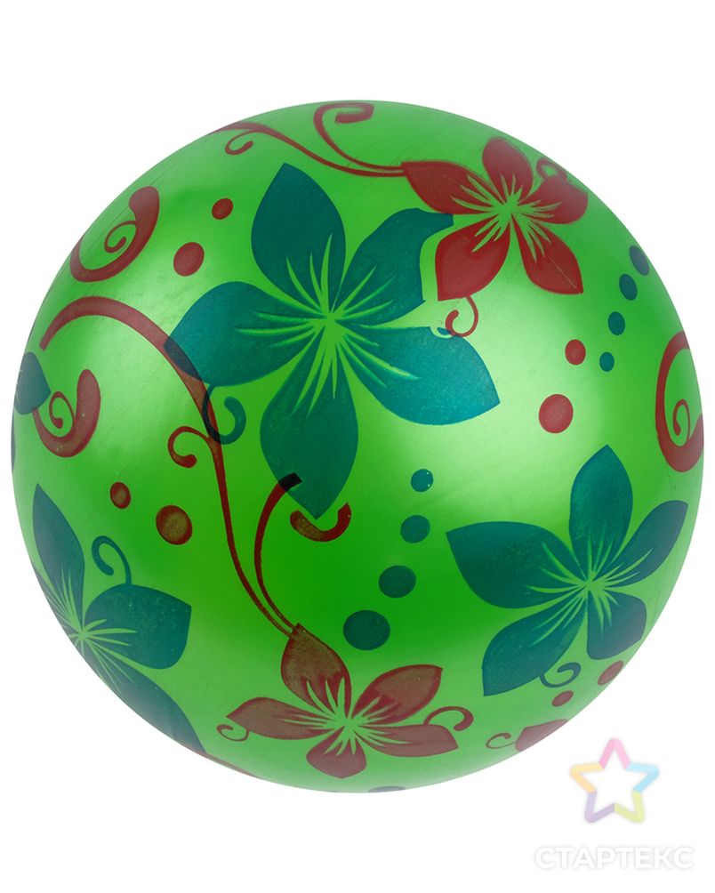 Мяч детский «Цветы», d=22 см, МИКС арт. СМЛ-84708-1-СМЛ0001531110 2