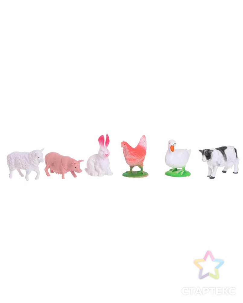 Набор животных «Моя ферма», 6 фигурок арт. СМЛ-44287-1-СМЛ0001533638 1