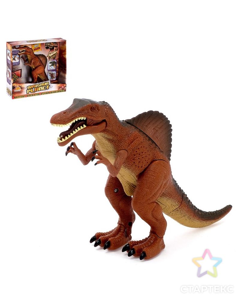 Динозавр «Спинозавр», работает от батареек, световые и звуковые эффекты арт. СМЛ-43875-1-СМЛ0001540910 1