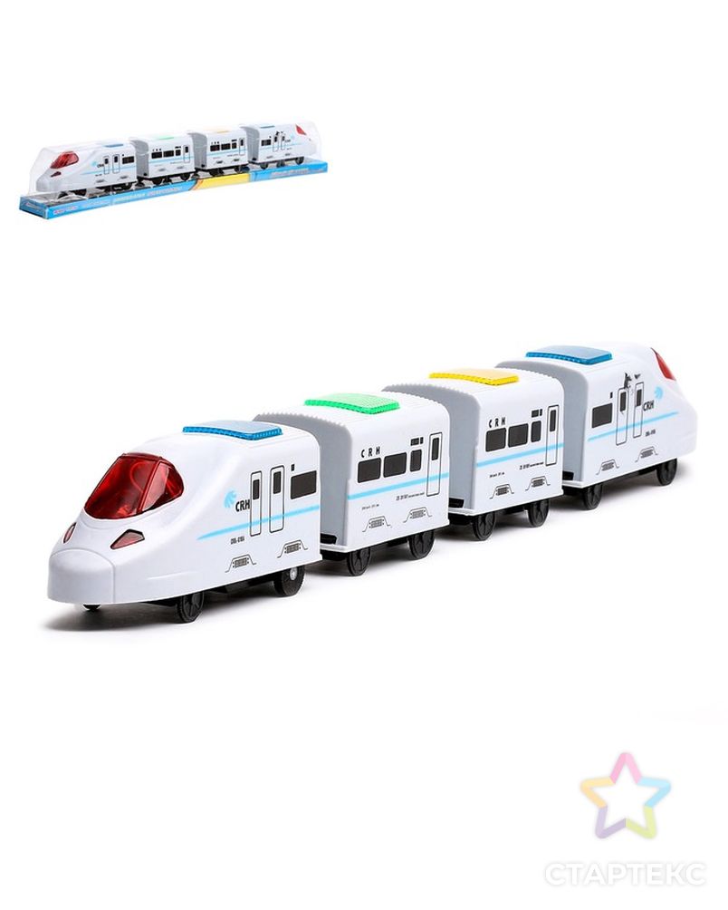 Поезд «Скорость», работает от батареек, световые и звуковые эффекты арт. СМЛ-43879-1-СМЛ0001540921 1