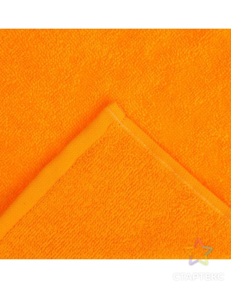 Полотенце махровое "Экономь и Я" 30*60 см оранжевый, 100% хлопок, 340 г/м2 арт. СМЛ-19725-2-СМЛ1548965 2