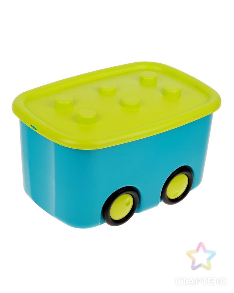 Ящик для игрушек «Моби», цвет бирюзовый, объём 44 литра арт. СМЛ-43515-1-СМЛ0001564210 1