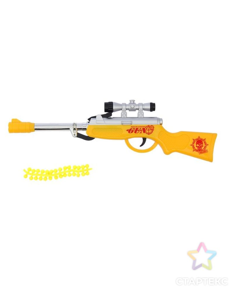 Ружье пневматическое «Снайпер», стреляет силиконовыми пулями, цвета МИКС арт. СМЛ-108059-1-СМЛ0001565568 3
