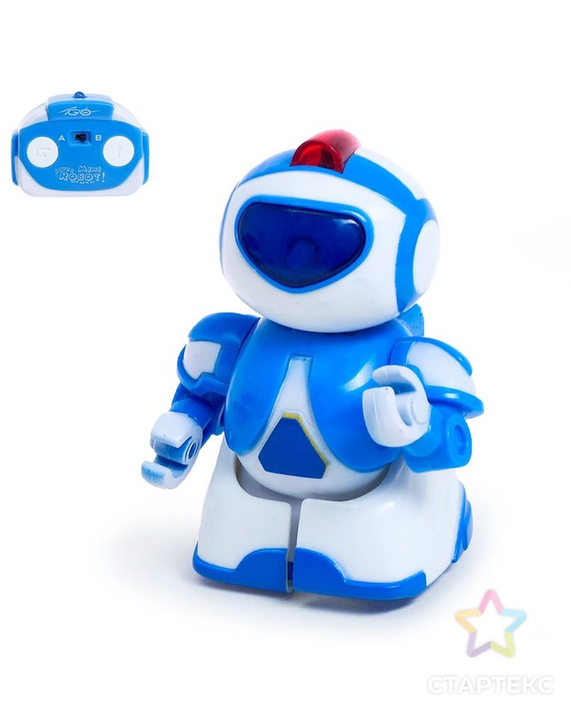 Робот радиоуправляемый «Минибот», световые эффекты, цвет синий арт. СМЛ-98728-1-СМЛ0001588233 1
