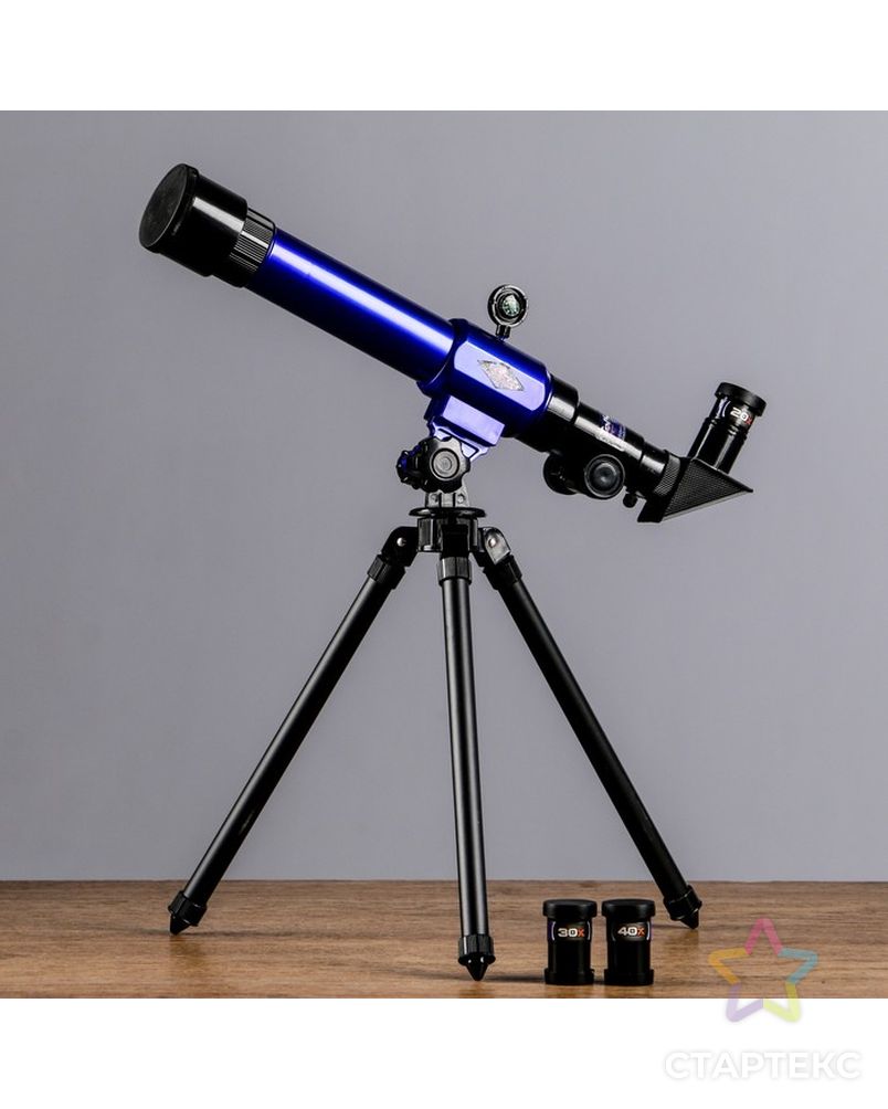 Телескоп настольный х20х30х40, синий арт. СМЛ-102603-1-СМЛ0000159180 1