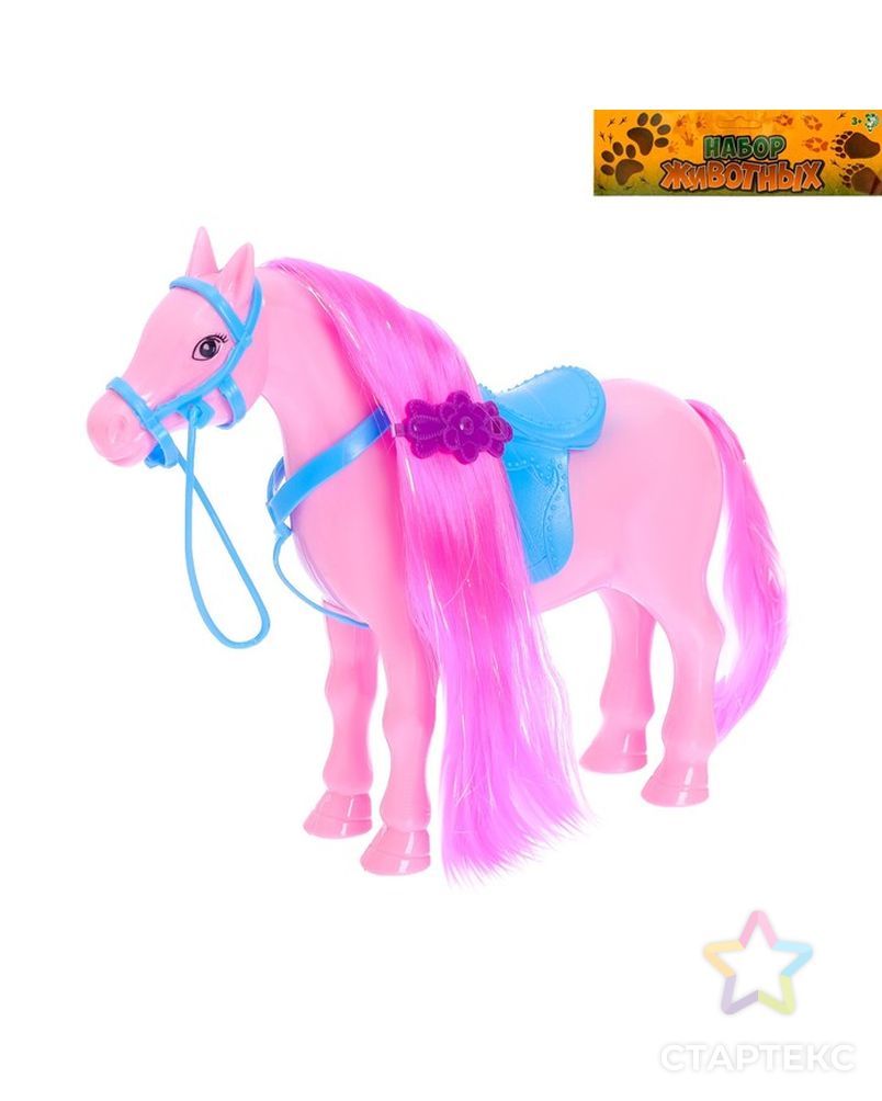 Лошадка для куклы "Снежинка" с аксессуарами, цвета МИКС арт. СМЛ-44725-1-СМЛ0001594021 3