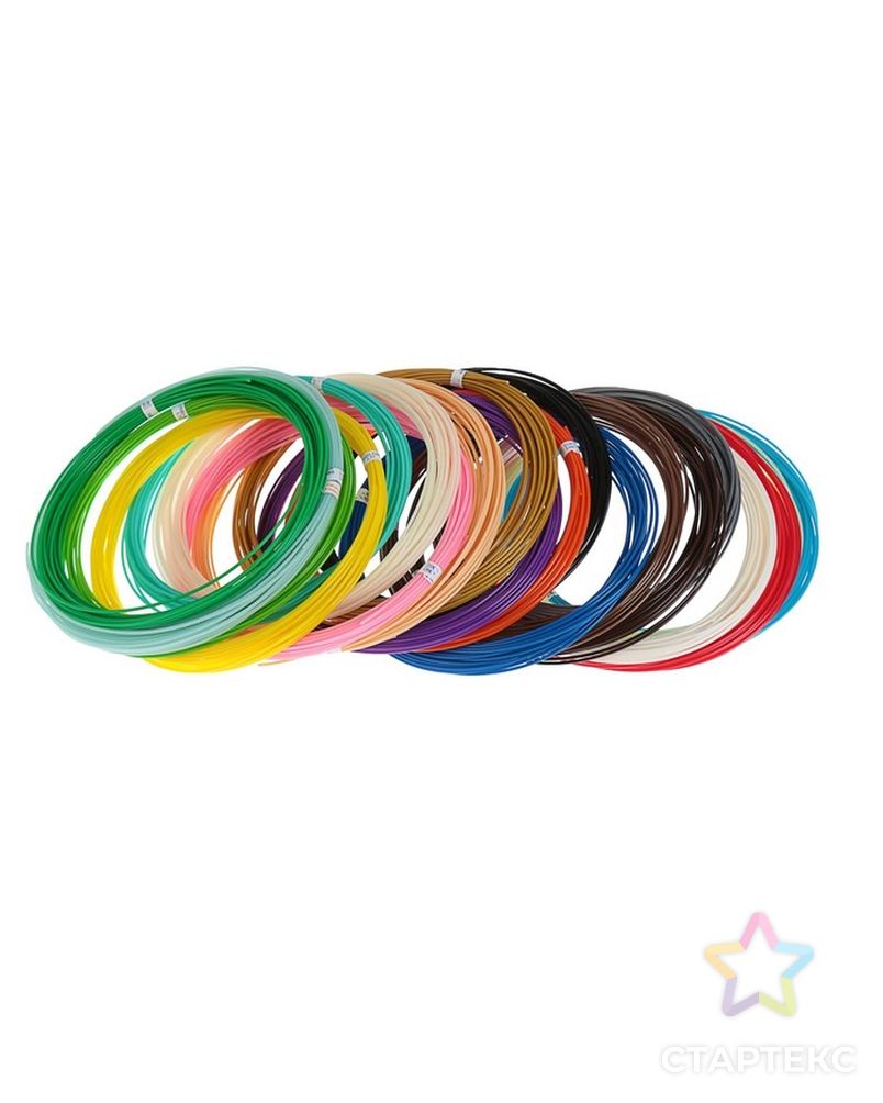 Пластик UNID ABS-20, для 3Д ручки, по 10 м, 20 цветов в наборе арт. СМЛ-211815-1-СМЛ0001662990 3